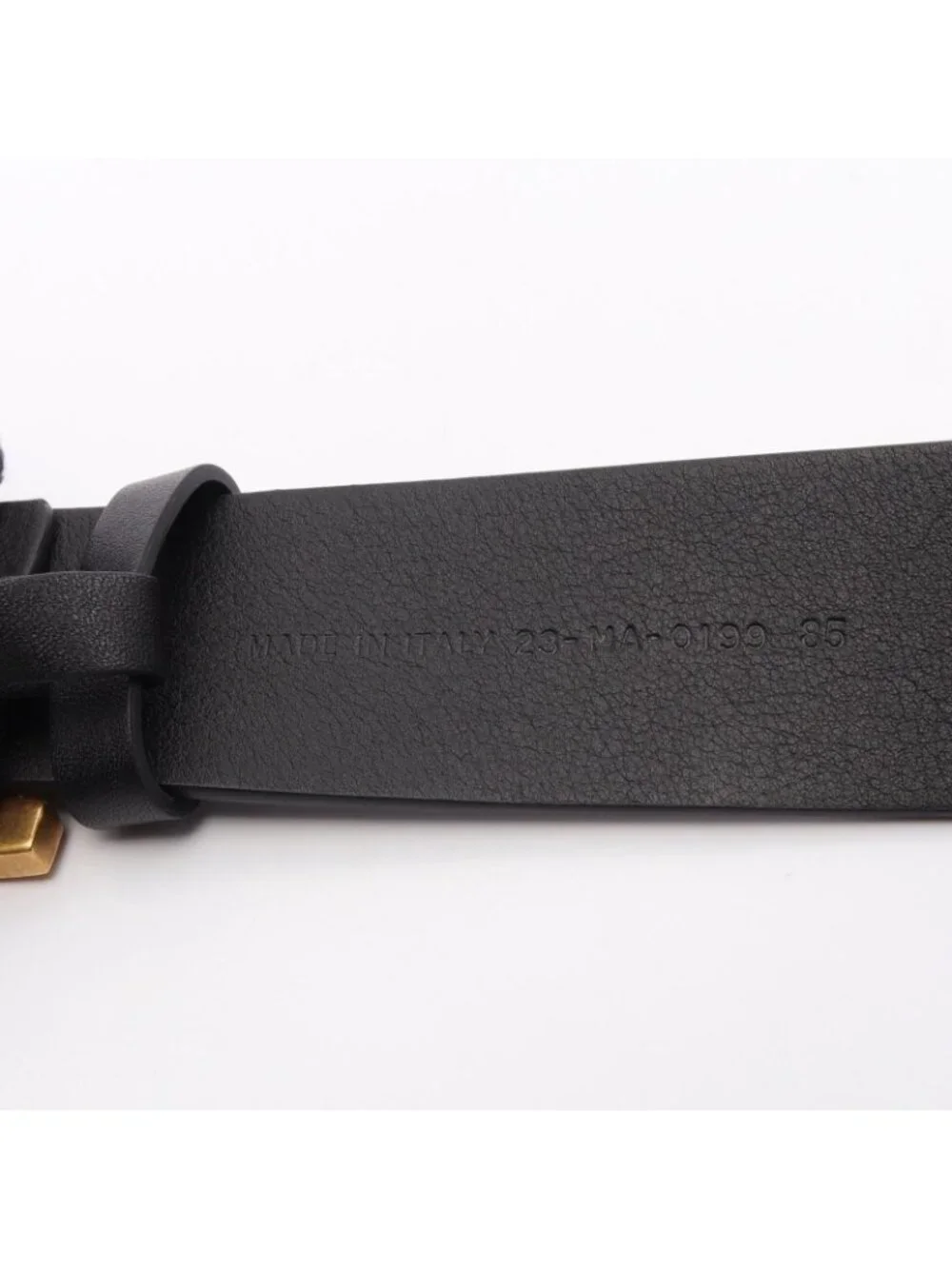 Dior Belt D Buckle Gold Leather